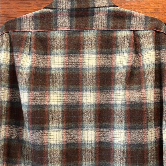 Pendleton Men’s Plaid Board Shirt L Tall~100% Pure Virgin Wool~Chest Pockets~USA - Picture 8 of 13